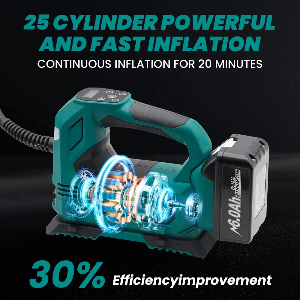 Lithium Cordless Tire Inflator - Tools Heavy Equipment ulasan dan harga