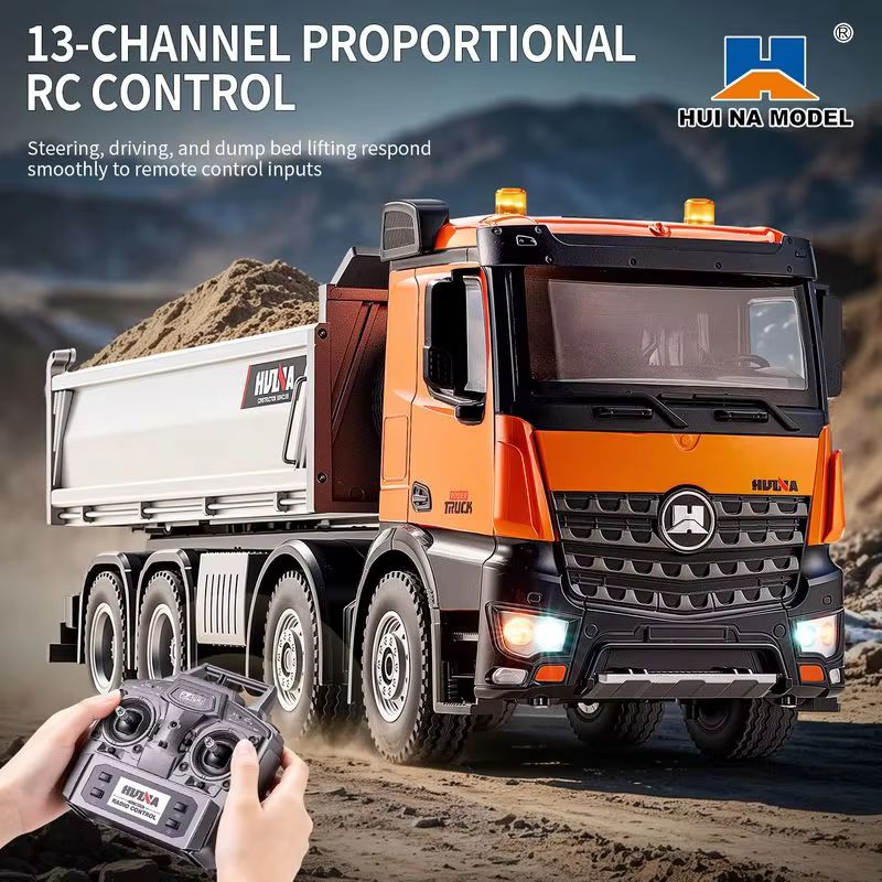 Huina 1 14 Scale 13Ch Alloy Rc - Dump Truck Toy ulasan dan harga