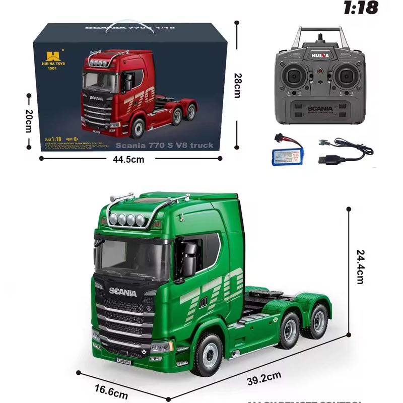 1/18 Huina 1509 Rc Semi Dump T - Dump Truck Toy ulasan dan harga