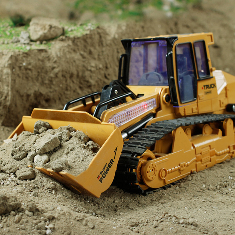 Bulldozer Dumper Tractor RC Tr - Dump Truck Toy ulasan dan harga