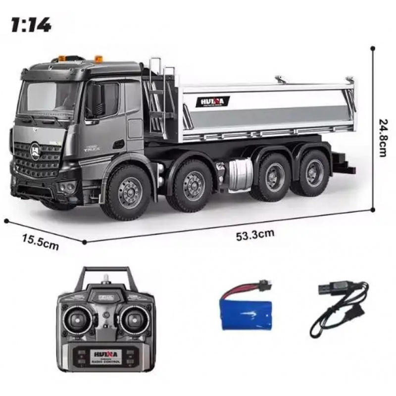 Huina Heavy-Duty 1/14 Scale 2. - Dump Truck Toy ulasan dan harga
